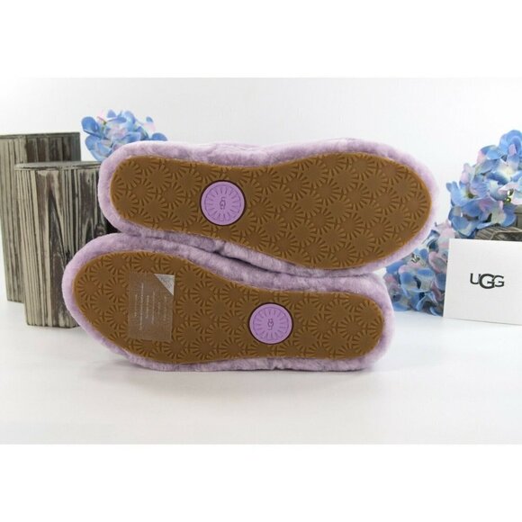 UGG Fluff Oh Yea Lilac Purple Sheepskin Fur Slippers Slides Sandals NIB - Picture 5 of 11